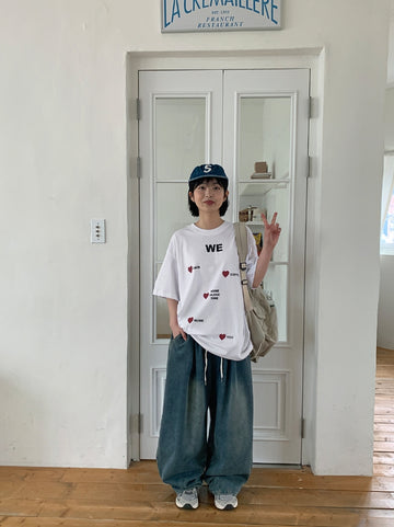 Tuenpi Printing Over Short Sleeve Tee